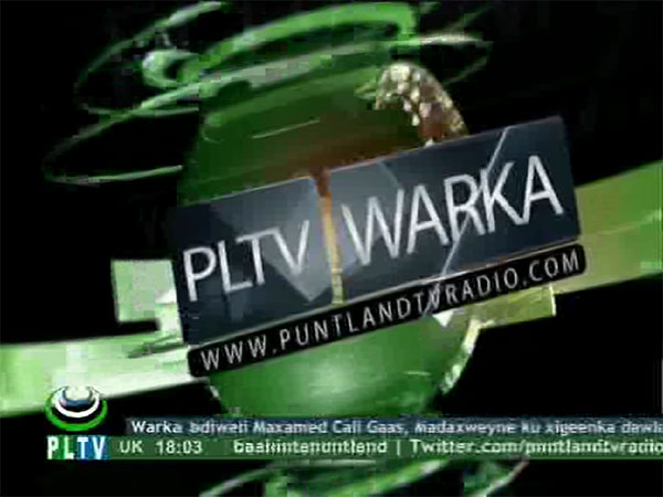 Przekaz kanału PLTV Puntland TV. Gdyby się dokładniej przyjrzeć, to delikatny polski motyw się pojawia :)