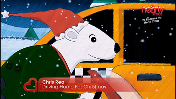 Heart TV Xmas i Chris Rea „Driving Home For Christmas”