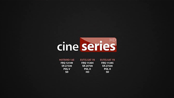 Plansza zapowiadająca start kanału Cine Series na 13°E